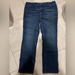 Dark Blue Denim Jeans 16 Husky